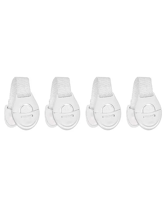 Advanced Safety Series Baby Childproofing Safety Nylon Belt - Pack of 4_White