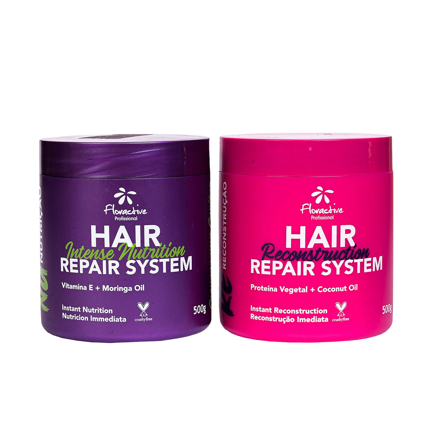 FLORACTIVE PROFISSIONAL Nutrition Ritual & Reconstruction Ritual 500G (Set of 2)-500g+500g